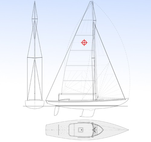 Focus 800 sail plan ©  SW